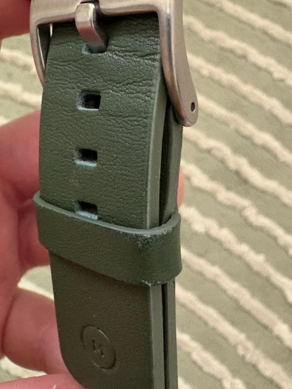 MOMENT Genuine Leather Apple Watch Band - Forest / Olive Green
